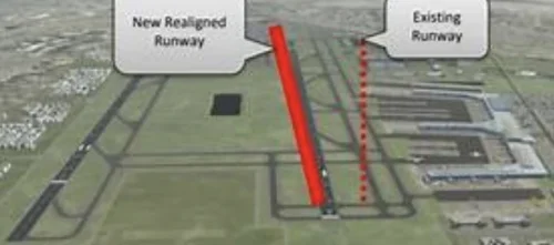 New main runway at Cape Town airport